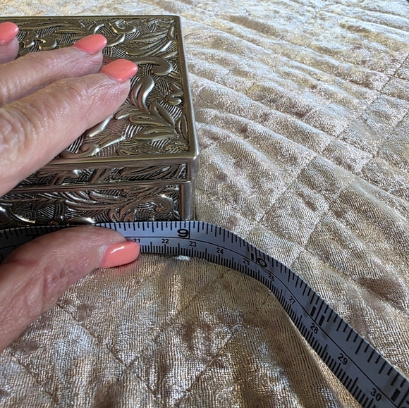 vintage Godinger silver-plated jewelry box - Picture 8 of 10